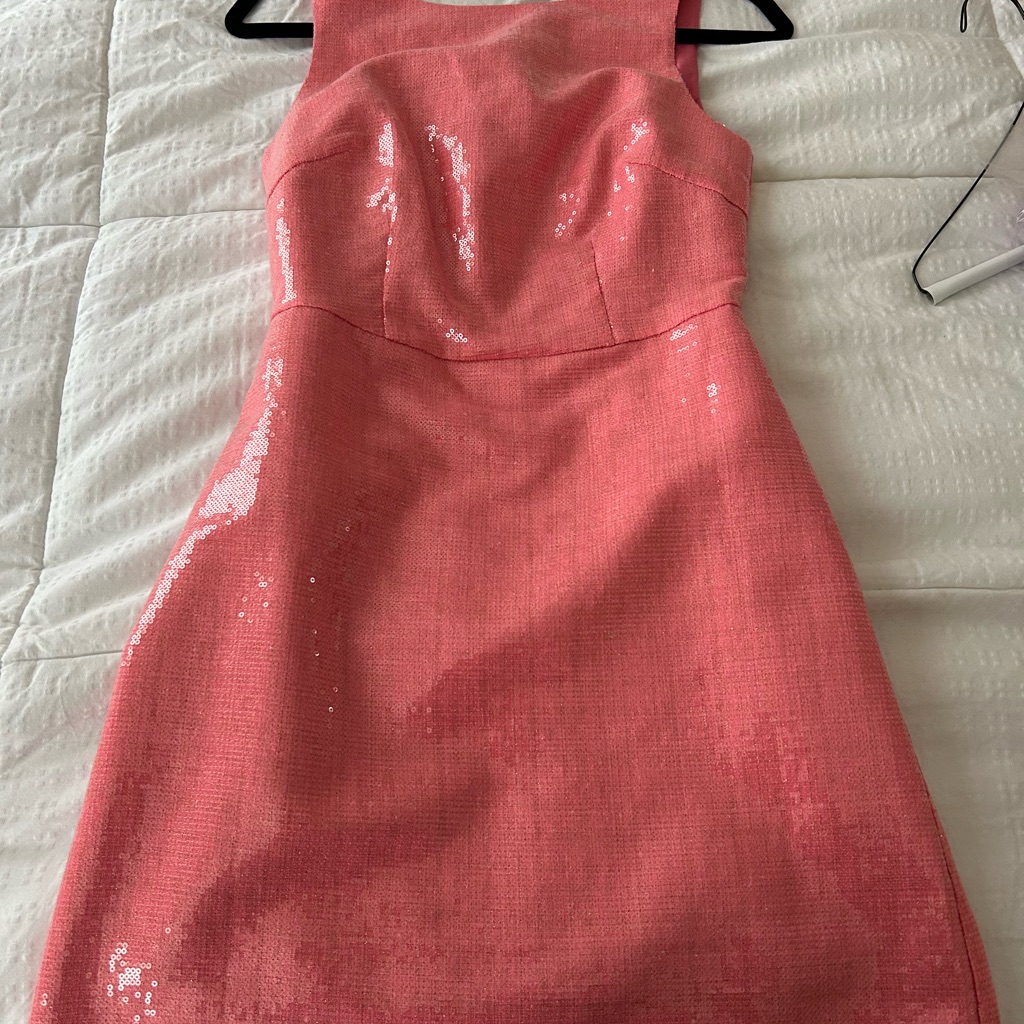 Chic Pink Sequin Dress